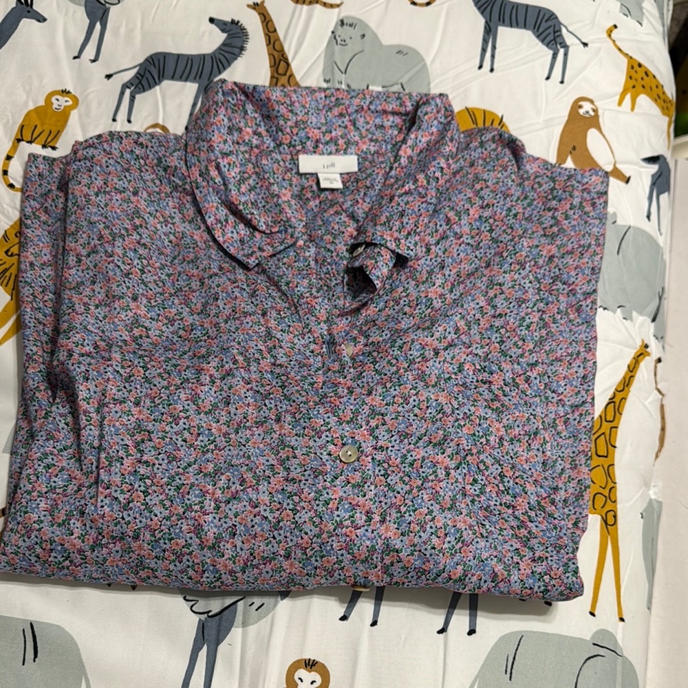 J Jill lightweight button down top